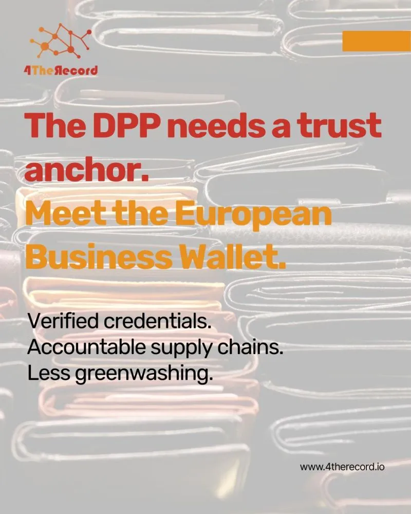 The European Business Wallet: a game changer for the Digital Product Passport