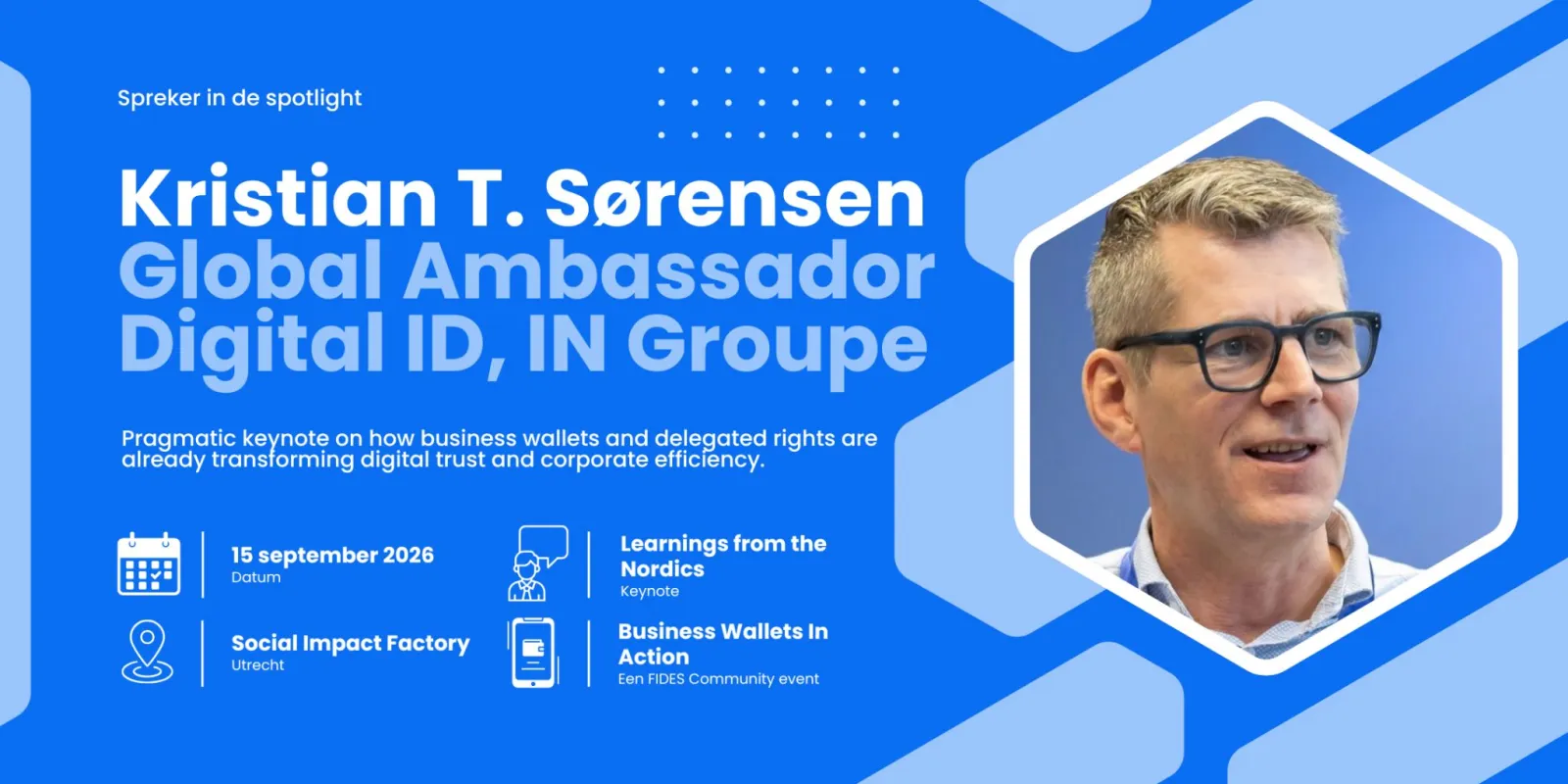 Kristian T. Sørensen joins Business Wallets in Action 2026